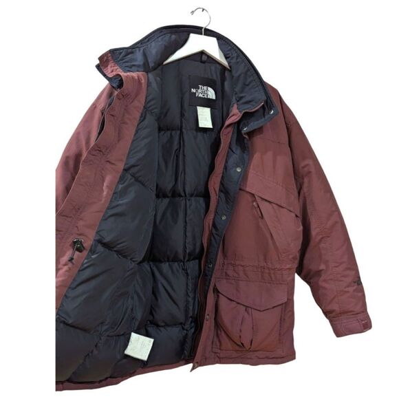 The North Face Vintage 90's Goose Down Insulated Men's Burgundy Jacket Men's L - Picture 4 of 8